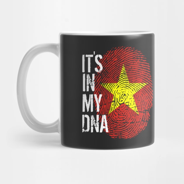 Vietnam Flag Fingerprint My Story DNA Vietnamese by Your Culture & Merch